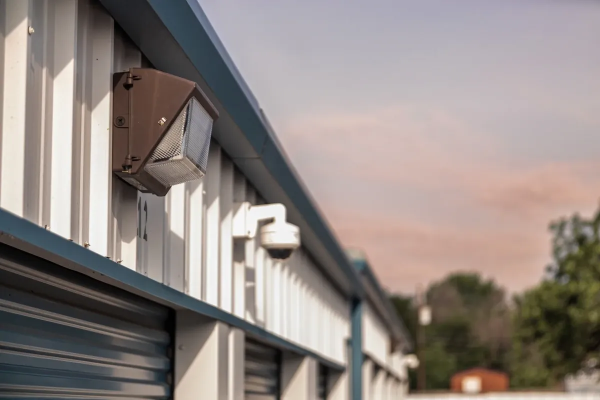 Outdoor lights and security KO Storage of Azle, TX